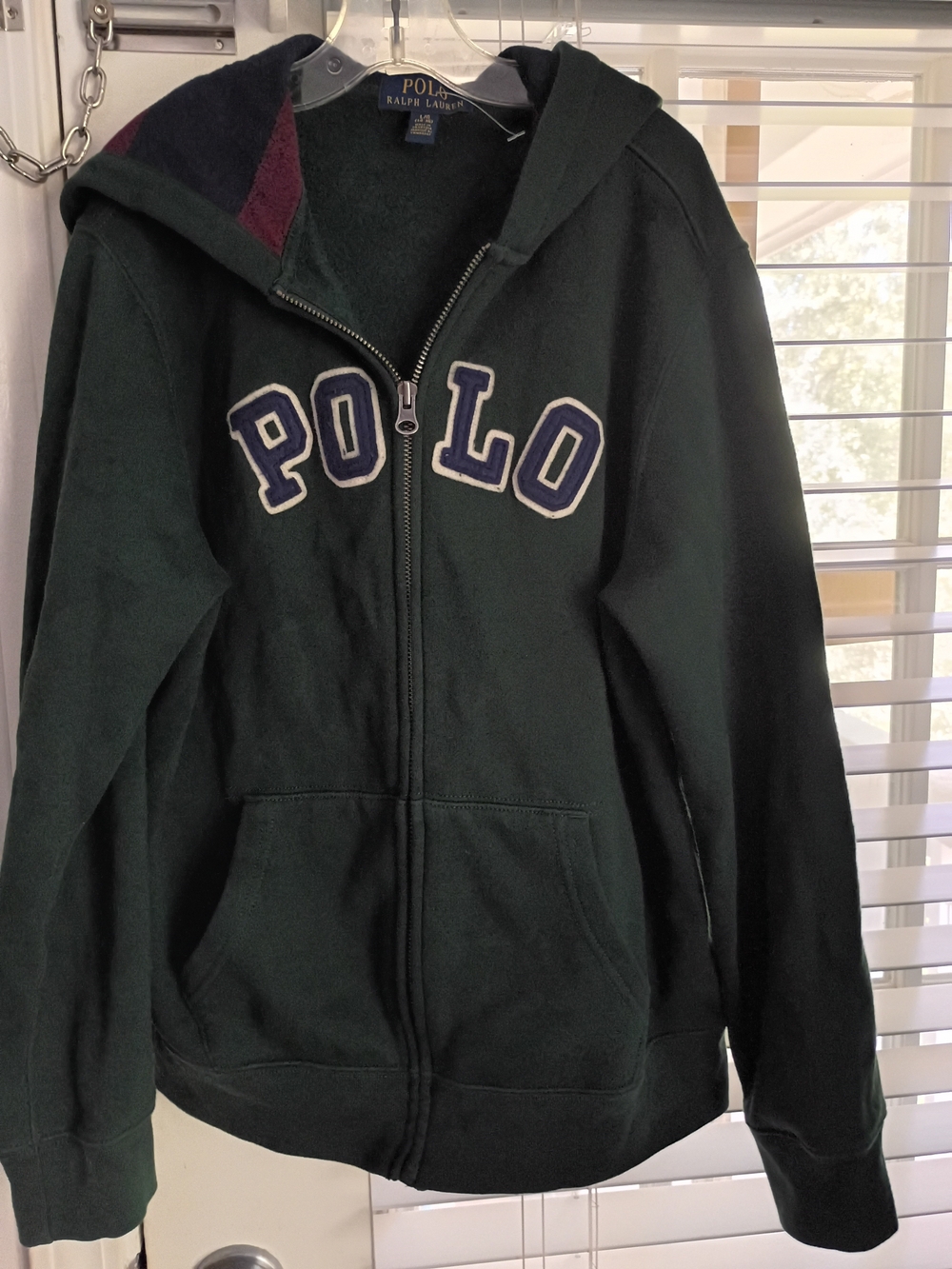 Polo by Ralph Lauren Boys  Green Full-Zip Hooded Sweatshirt with Polo Appliqué